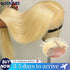 Rosslyn 613 Blonde Straight HD Lace Front Brazilian Human Hair Wig - Opaline Glam Beauty