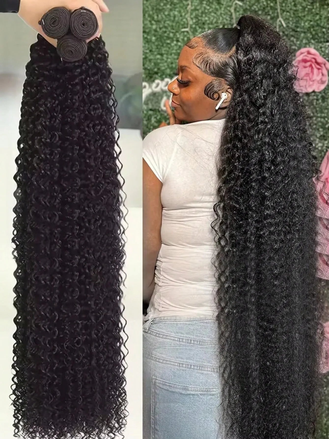 Virgin Jerry Curly Human Hair Bundles - Opaline Glam Beauty