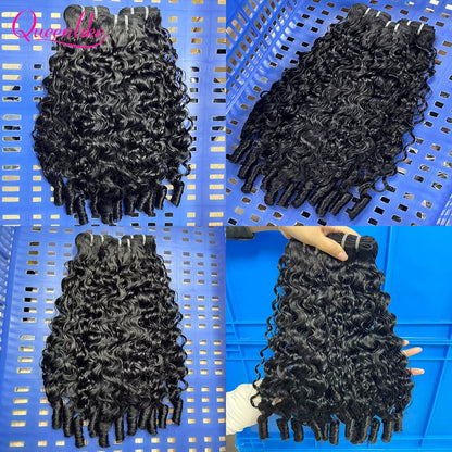 15A Burmese Curly Human Hair Bundles - Opaline Glam Beauty