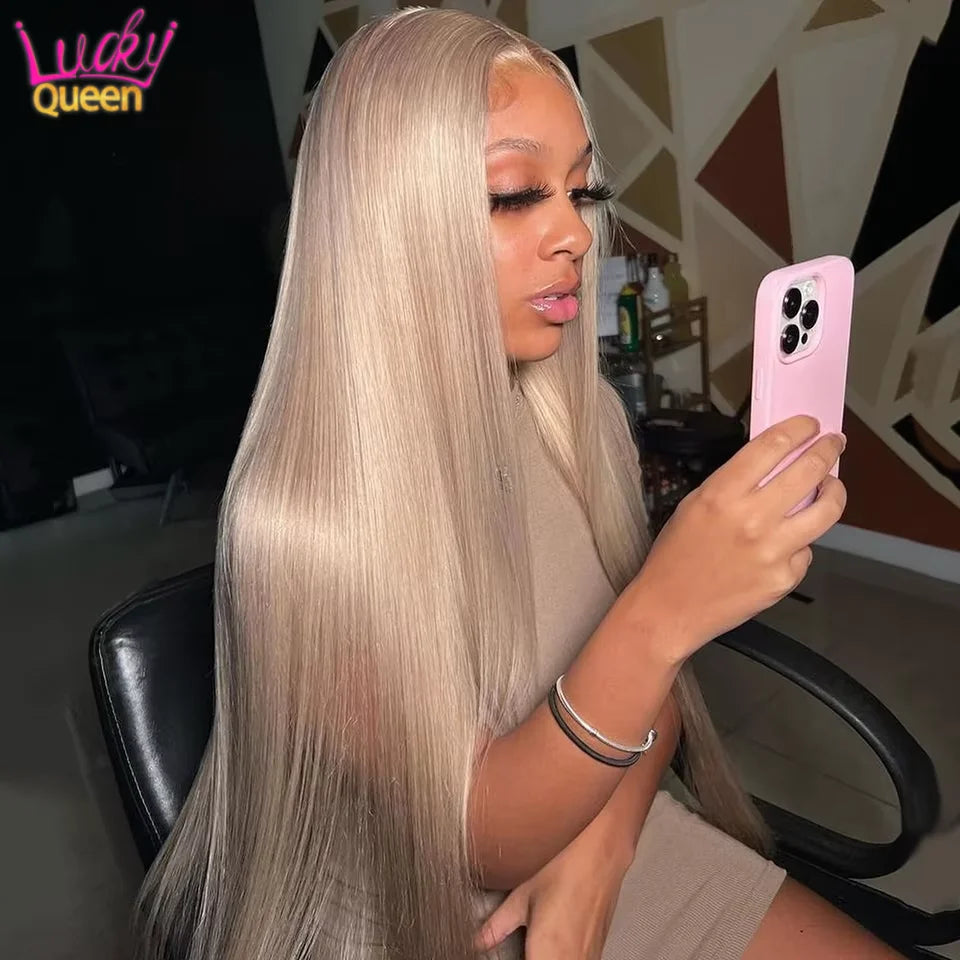 Ash Blonde Body Wave Human Hair Wig - Opaline Glam Beauty
