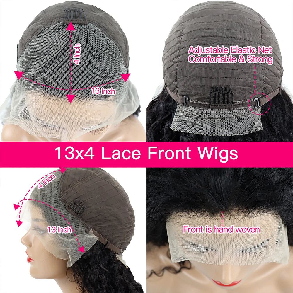 Highlight Ombre Bob Wig Human Hair Straight Lace Front Wig Human Hair 13x4 Pre Plucked HD Lace Front Human Hair Wigs For Women - Opaline Glam Beauty