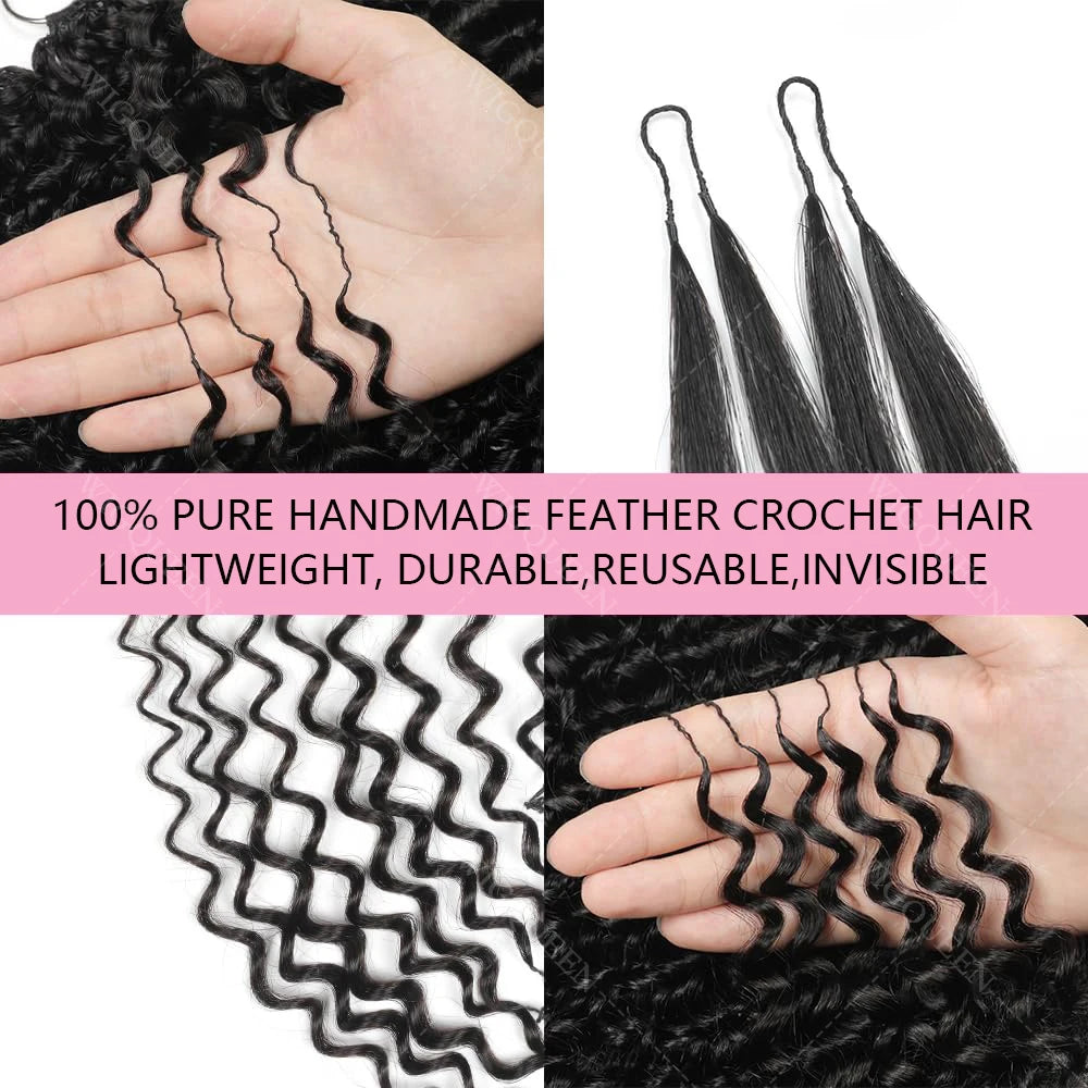 Knotless Spiral Crochet Braiding Hair - Opaline Glam Beauty