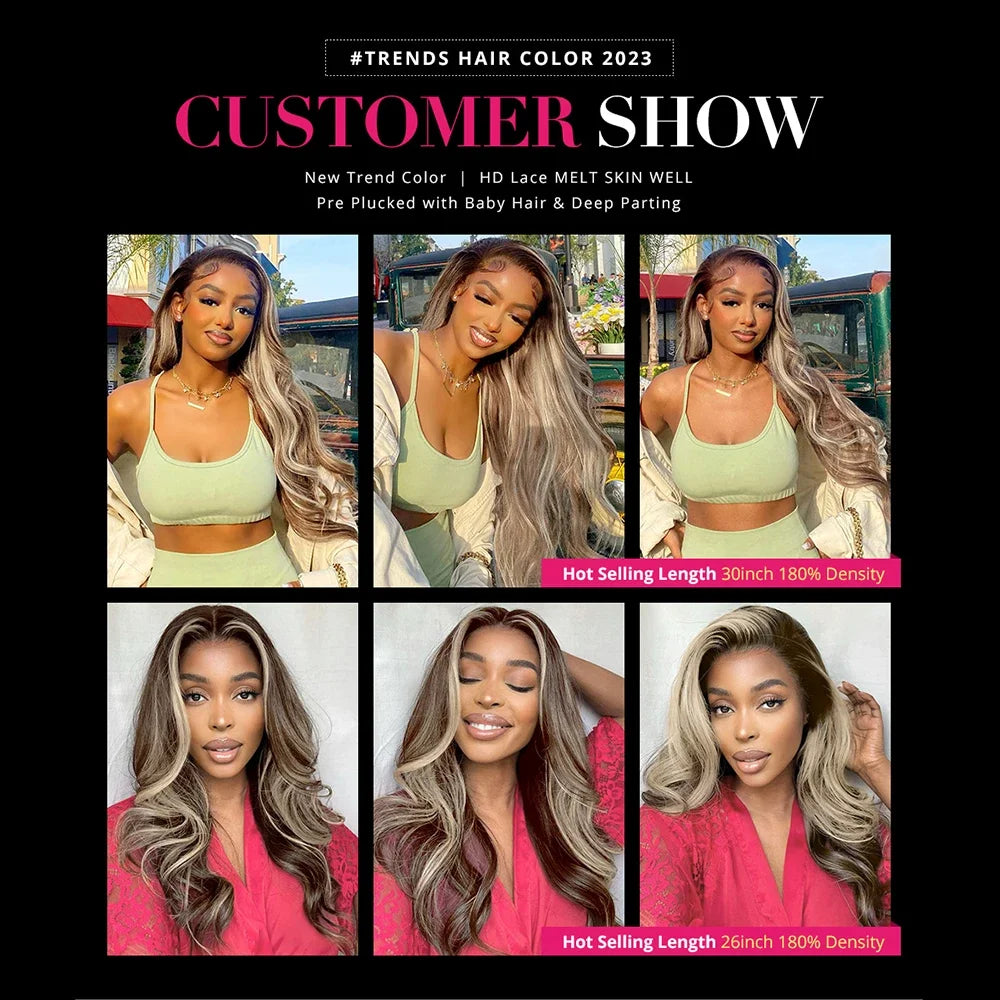 613 Ombre Blonde Glueless Lace Front Wig - Opaline Glam Beauty