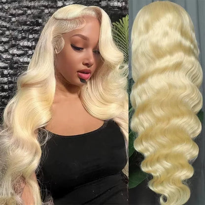 250 Density 613 HD Lace Frontal Wig 13x6 Transparent Colored Body Wave Human Hair Wig 13x4 Blonde Human Lace Front Wig 40 Inch - Opaline Glam Beauty