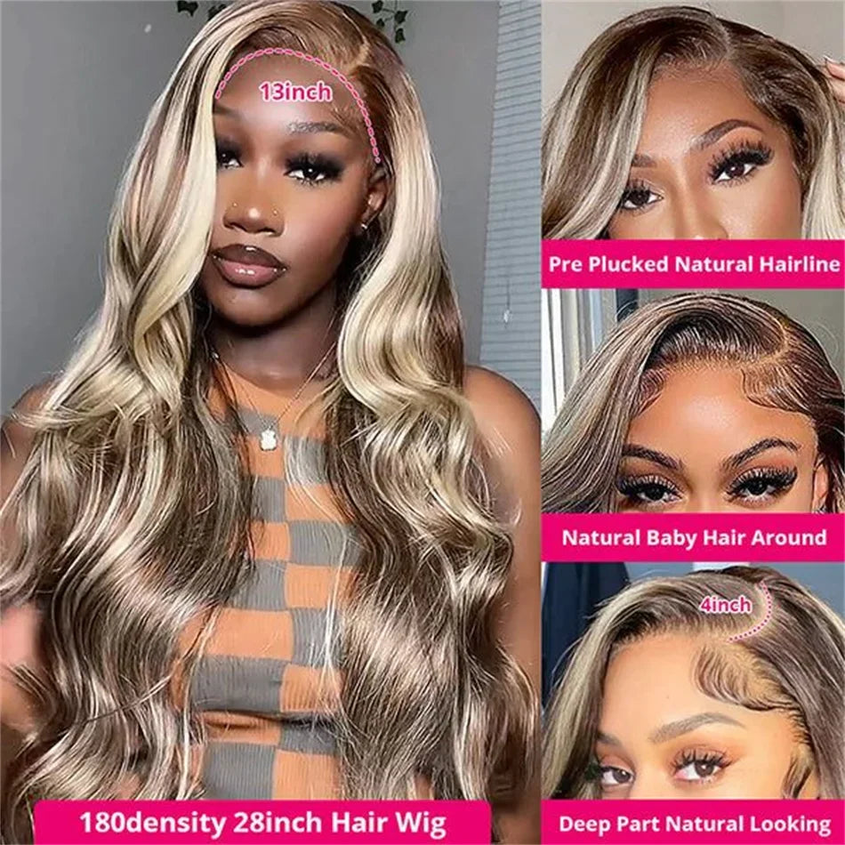 613 Ombre Blonde Glueless Lace Front Wig - Opaline Glam Beauty