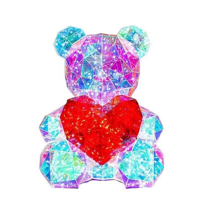 Colorful Luminous Bear Gift Birthday Gift Decoration - Opaline Glam Beauty
