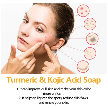 Turmeric &amp; Kojic Acid Soap – Brighten &amp; Even Skin Tone