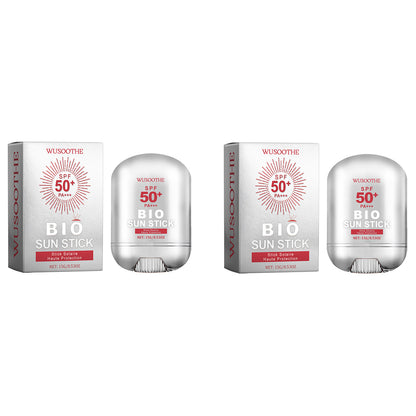 WUSOOTHE Bio Sun Stick 15g - Advanced Protection With Peptide Complex, Collagen And Hyaluronic Acid SPF50