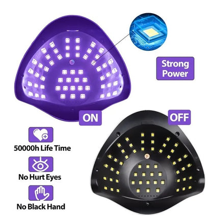 220W Nail Dryer LED Lamp UV Light Polish Gel Curing Machine Electric Manicure