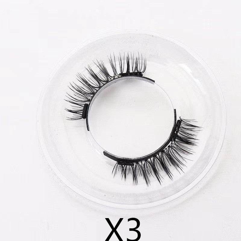 Reusable Magnetic Self-Adhesive Eyelashes No Eyeliner