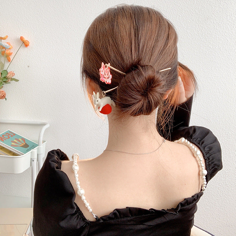 Teenage Girl Playful Design Sense Hairpin Coiffure