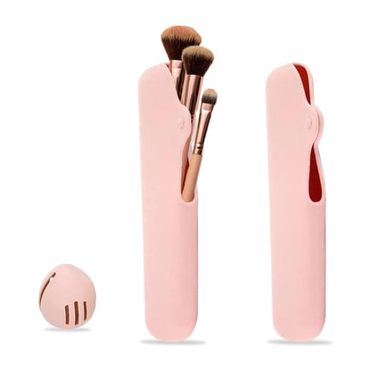 Silicone Travel Makeup Brush &amp; Sponge Holder