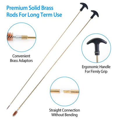 Universal Gun Cleaning Kit with Brushes &amp; Mops
