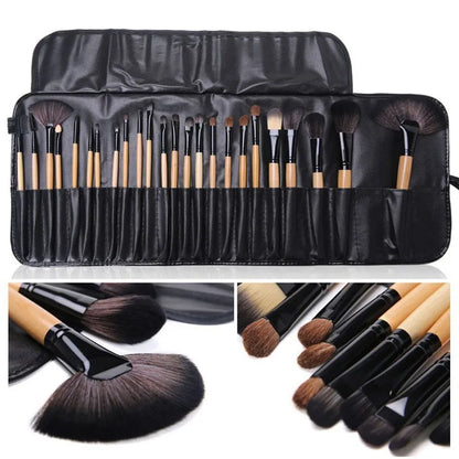 Gift Bag Of 24 Pcs Makeup Brush Sets Professional Cosmetics Brushes