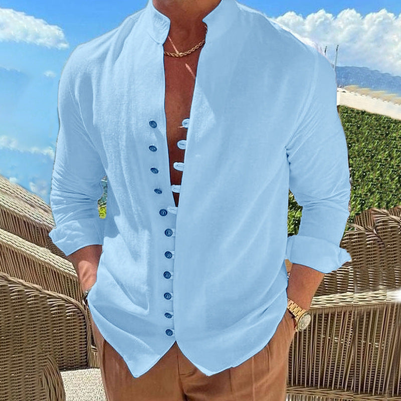 men’s retro long sleeve shirt