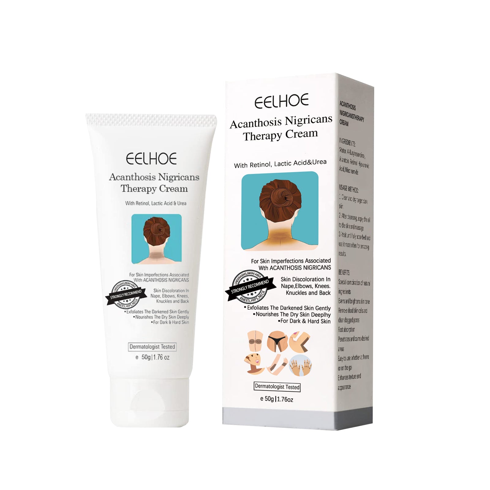 EELHOE Black Echinacea Whitening Body Repair Cream