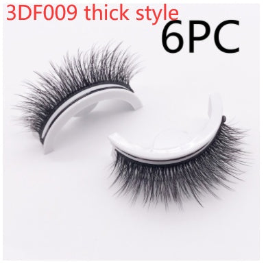 Reusable 3D Mink Lashes Natural False Eyelashes Self Adhesive