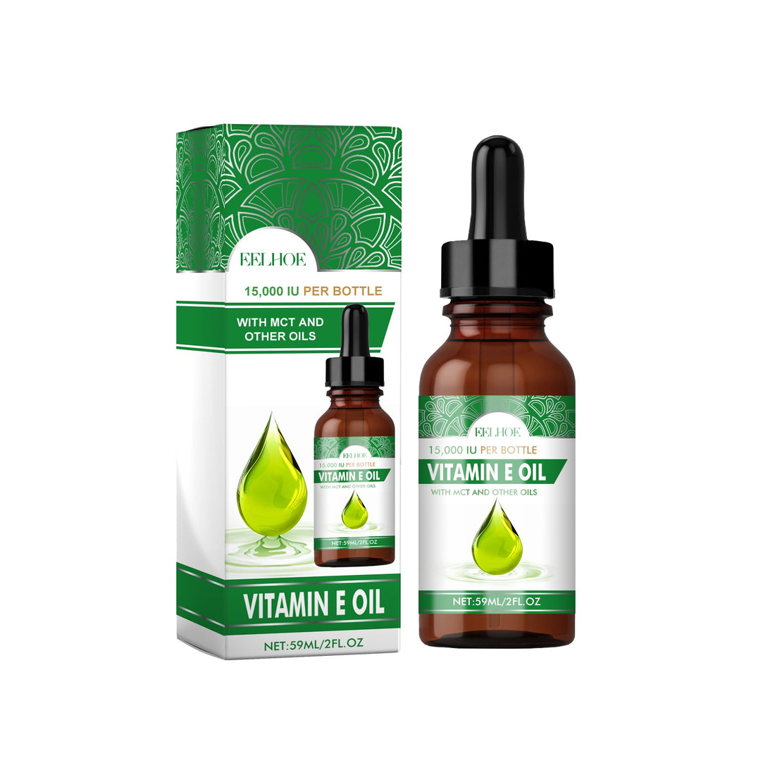 Vitamin E Oil – Repair Dry, Damaged &amp; Frizzy Hair &amp; Skin