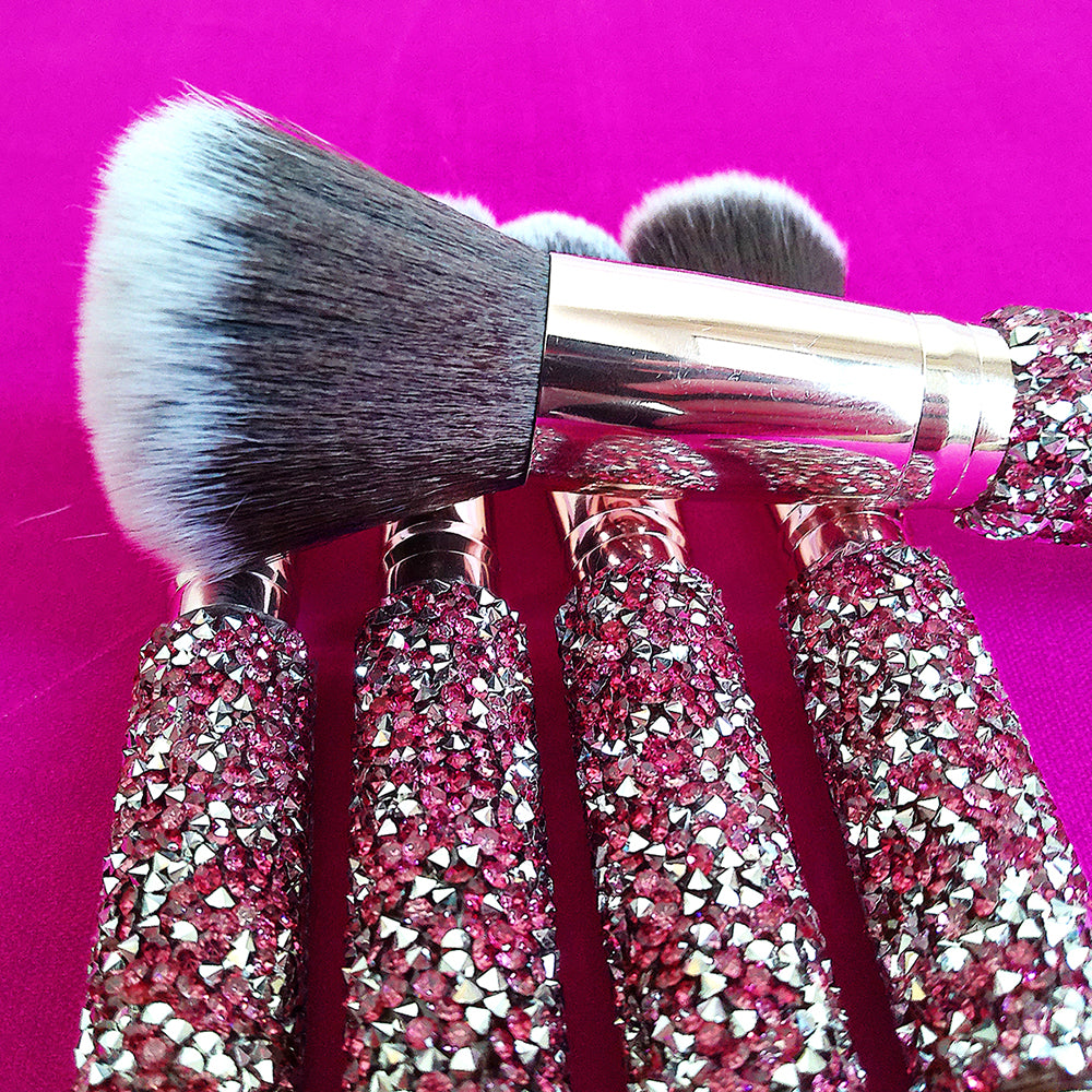 10-in-1 Diamond Inlaid Handmade Makeup Brush