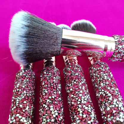 10-in-1 Diamond Inlaid Handmade Makeup Brush